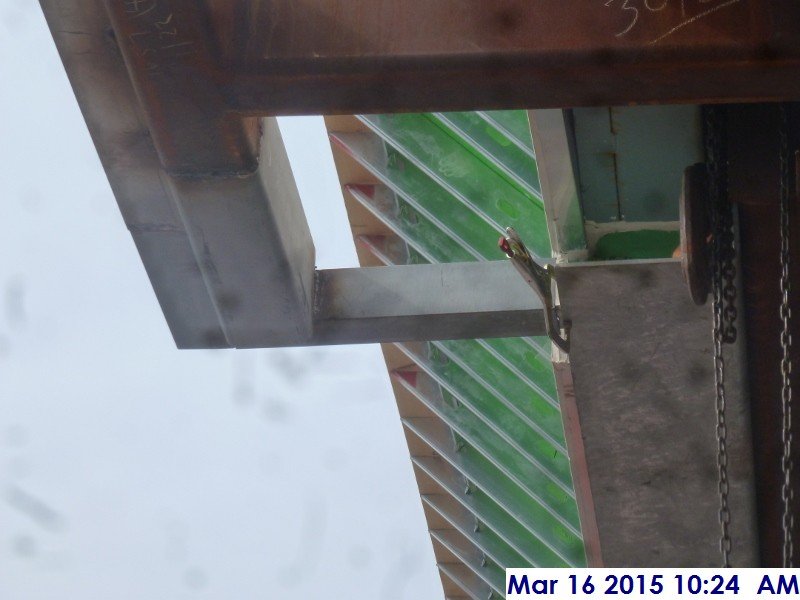 Finished welding the steel angle extension at the South Elevation